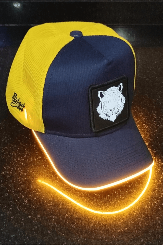 Kaplan Bench Sarı-Lacivert LED'li Beyzbol