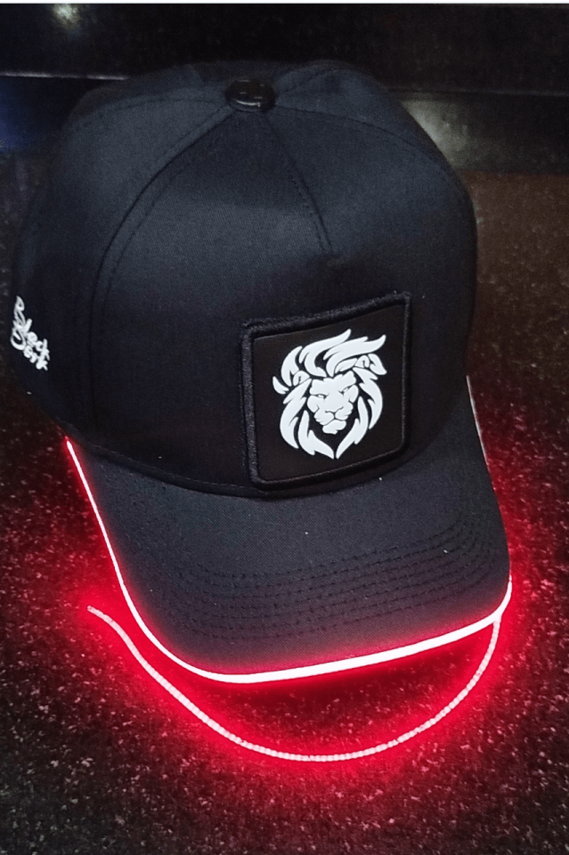 Aslan Bench Siyah LED'li Beyzbol Şapka