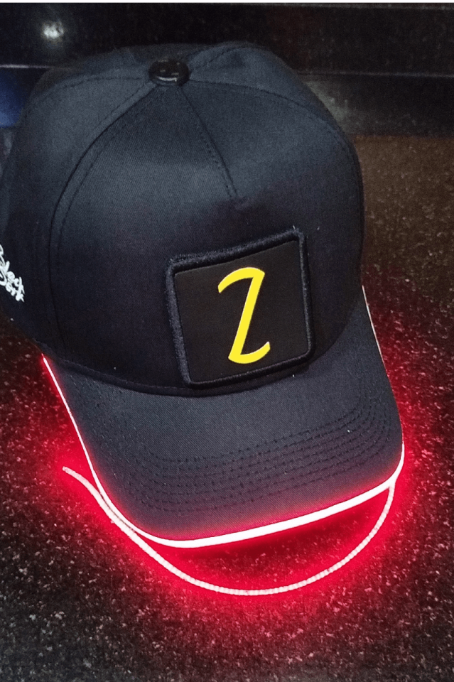 Z Bench Siyah LED'li Beyzbol Şapka