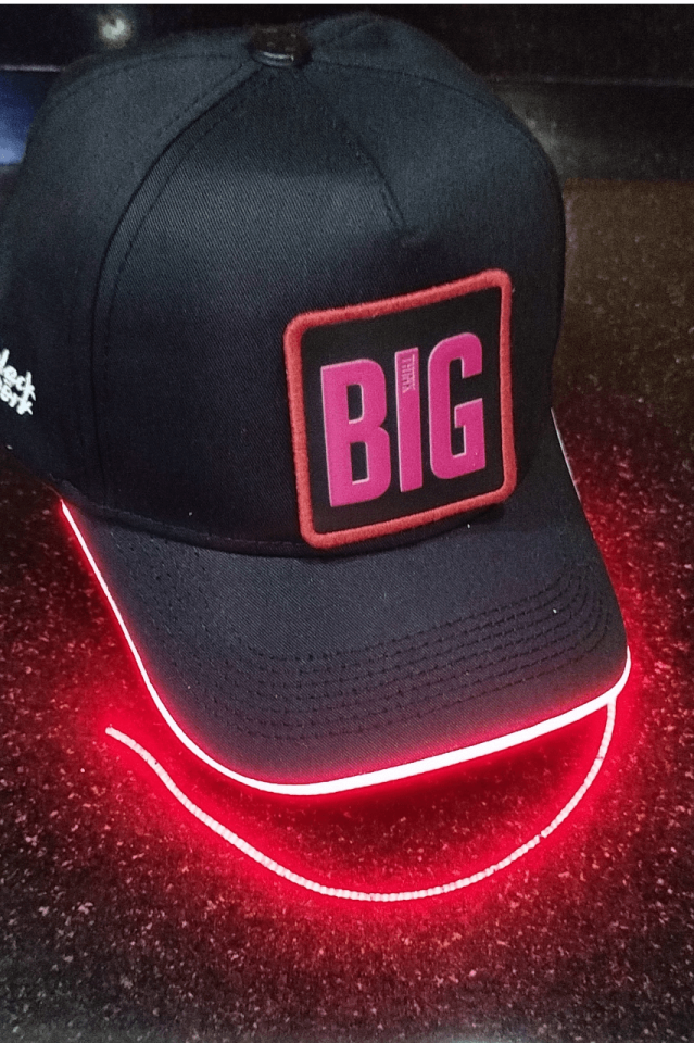 BIG Bench Siyah LED'li Beyzbol Şapka