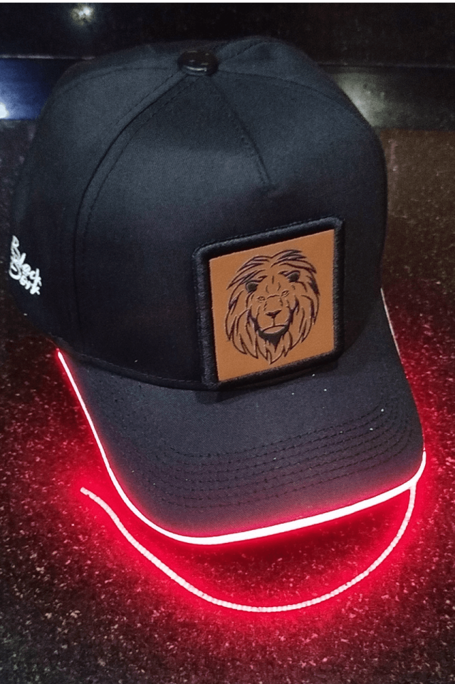 Aslan Bench Siyah LED'li Beyzbol Şapka