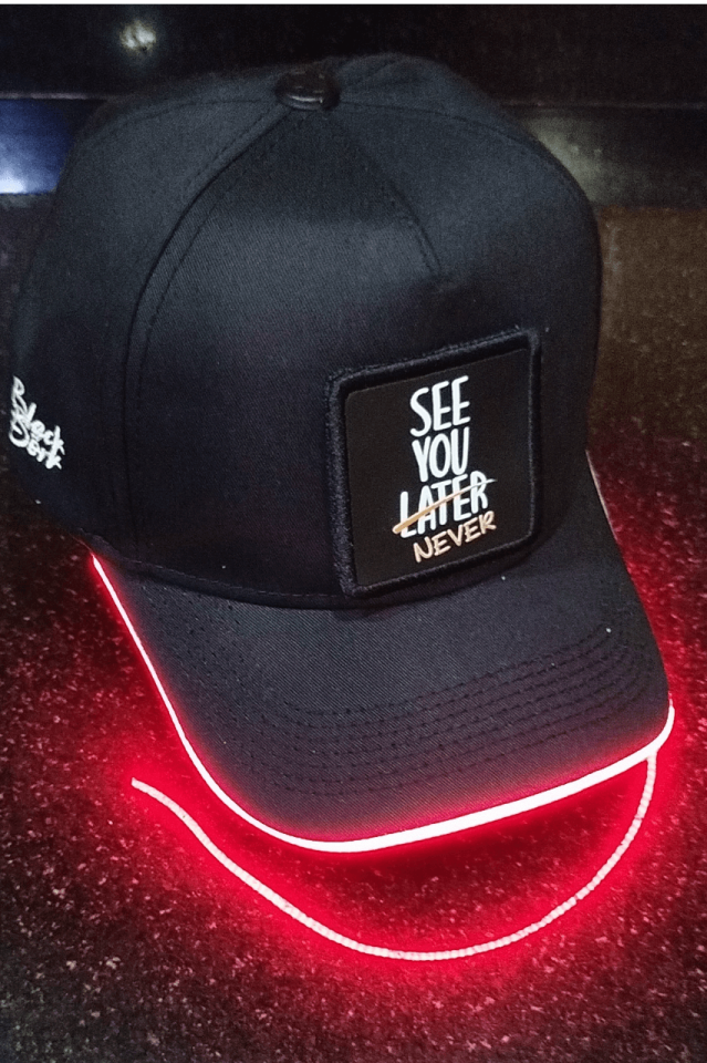 See You Later Bench Siyah LED'li Beyzbol Şapka