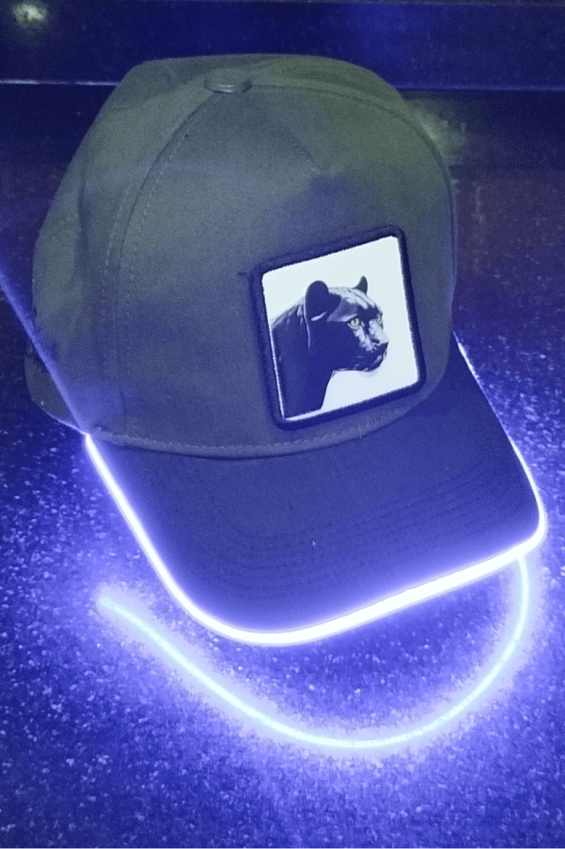Panter Bench Yeşil-Siyah LED'li Beyzbol Şapka