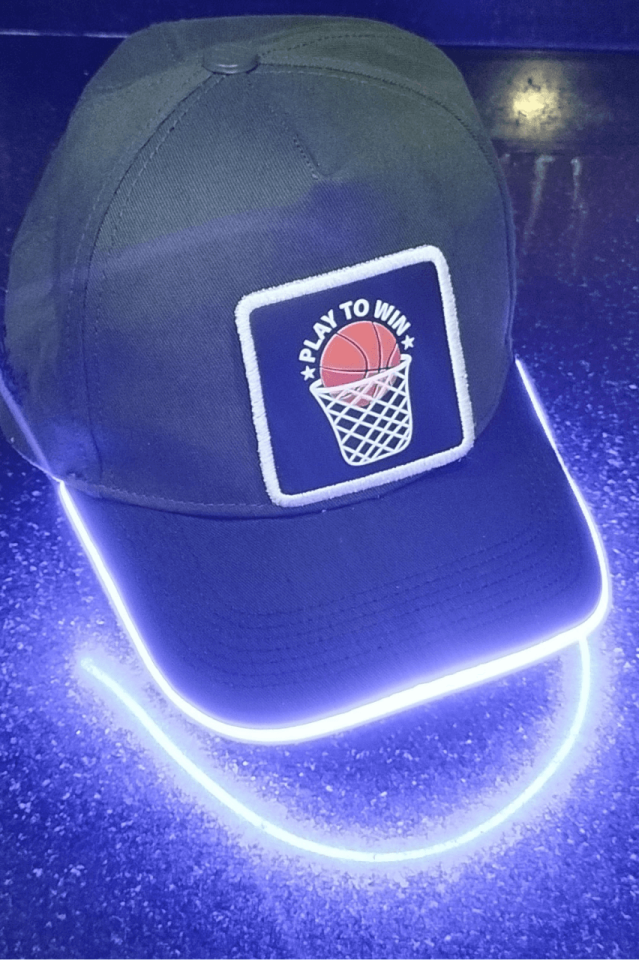 Basket Bench Yeşil-Siyah LED'li Beyzbol Şapka