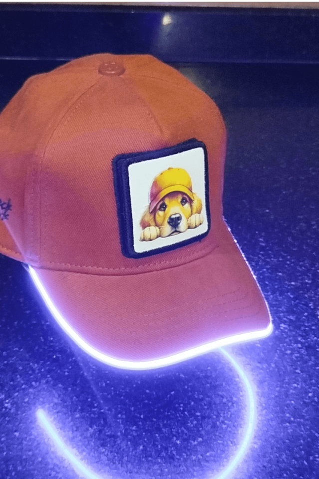 Golden Bench Kahve LED'li Beyzbol Şapka