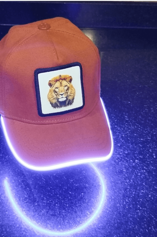 Aslan Bench Kahve LED'li Beyzbol Şapka
