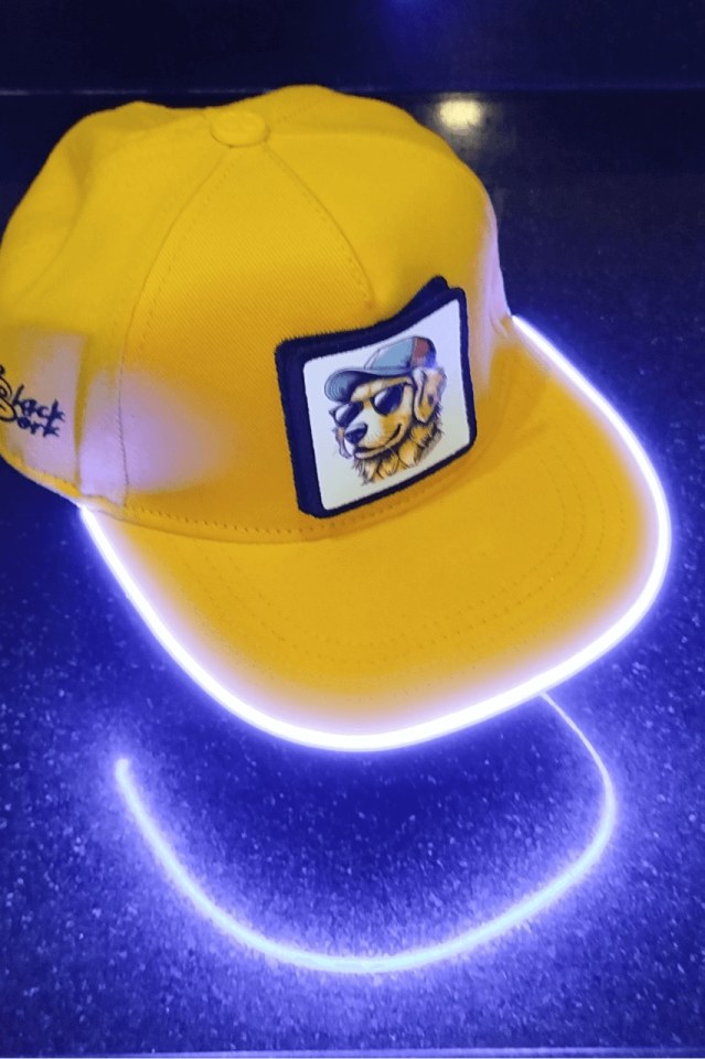 Golden Bench Sarı LED'li Hip Hop Şapka