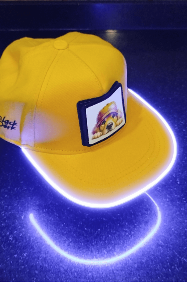 Golden Bench Sarı LED'li Hip Hop Şapka