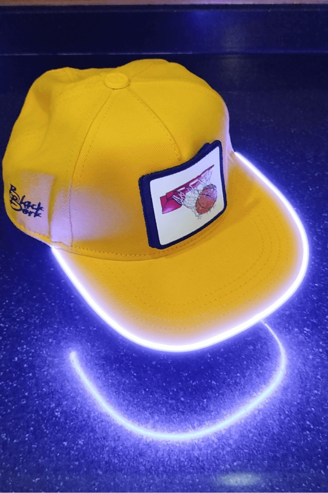 Basket Bench Sarı LED'li Hip Hop Şapka
