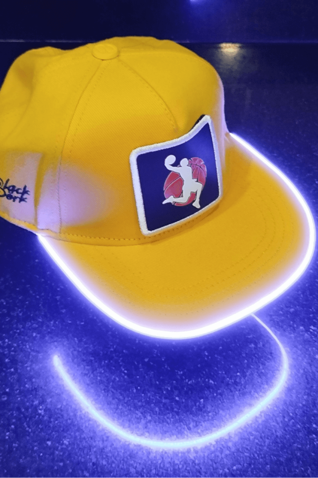 Basket Bench Sarı LED'li Hip Hop Şapka