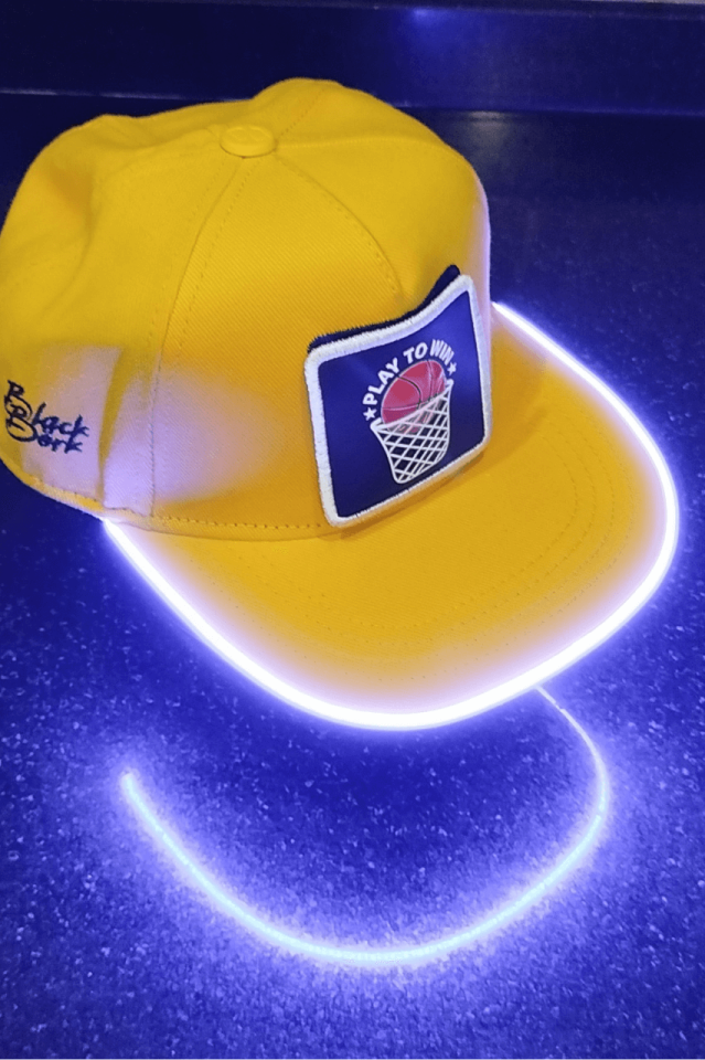 Basket Bench Sarı LED'li Hip Hop Şapka