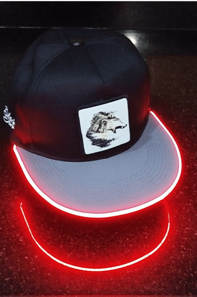 Kurt Bench Siyah-Gri LED'li Hip Hop Şapka
