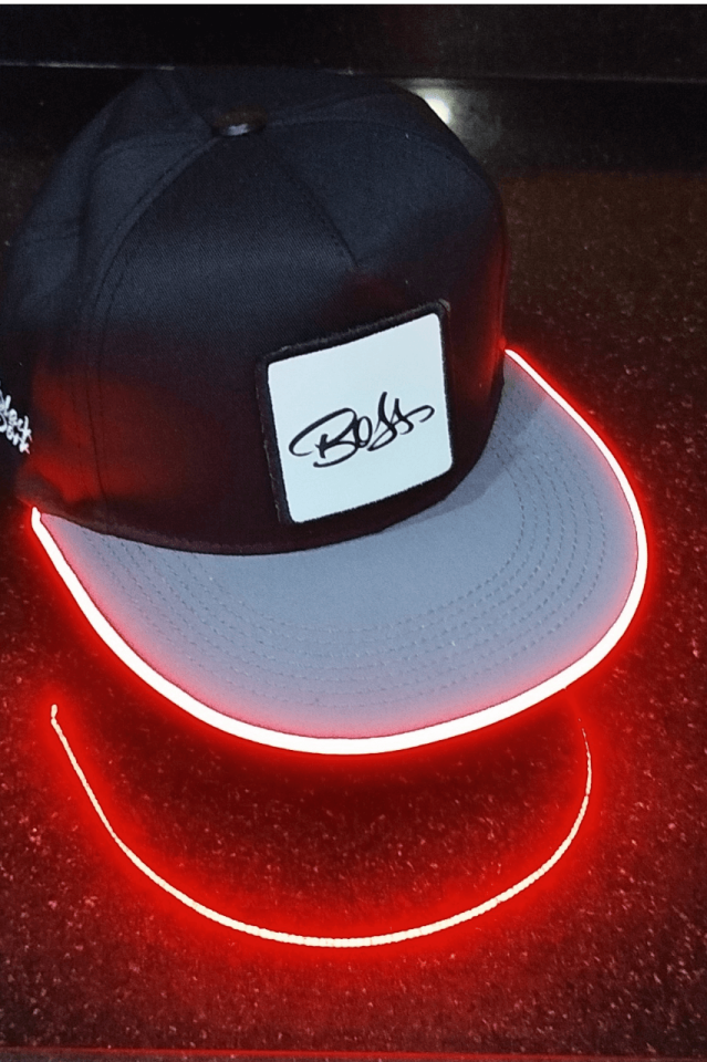 Patron Bench Siyah-Gri LED'li Hip Hop Şapka