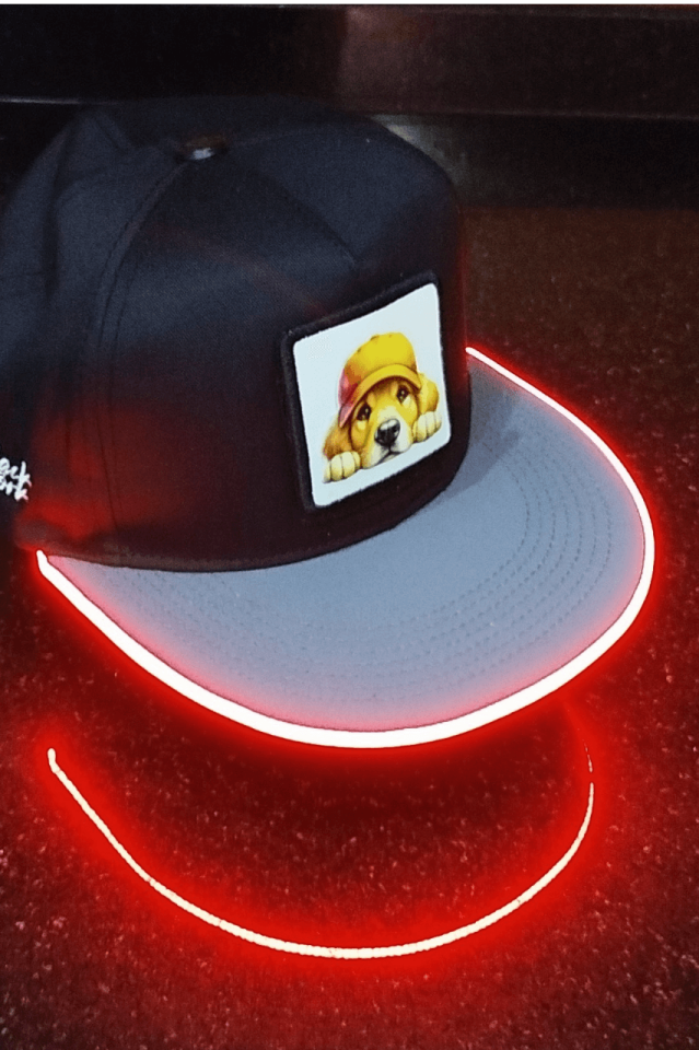 Golden Bench Siyah-Gri LED'li Hip Hop Şapka
