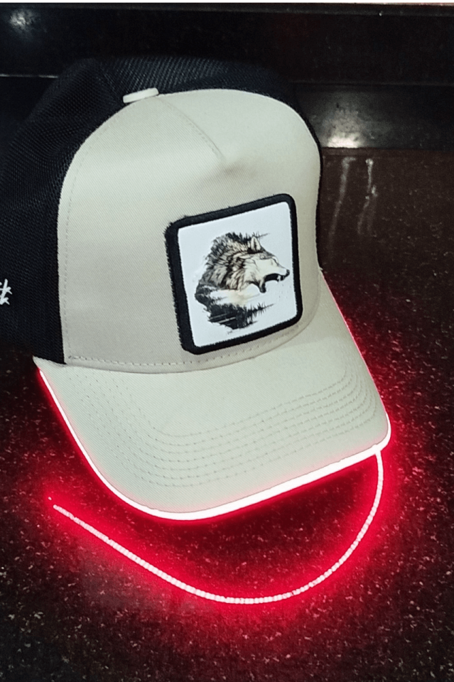 Kurt Bench Siyah-Krem LED'li Beyzbol Şapka
