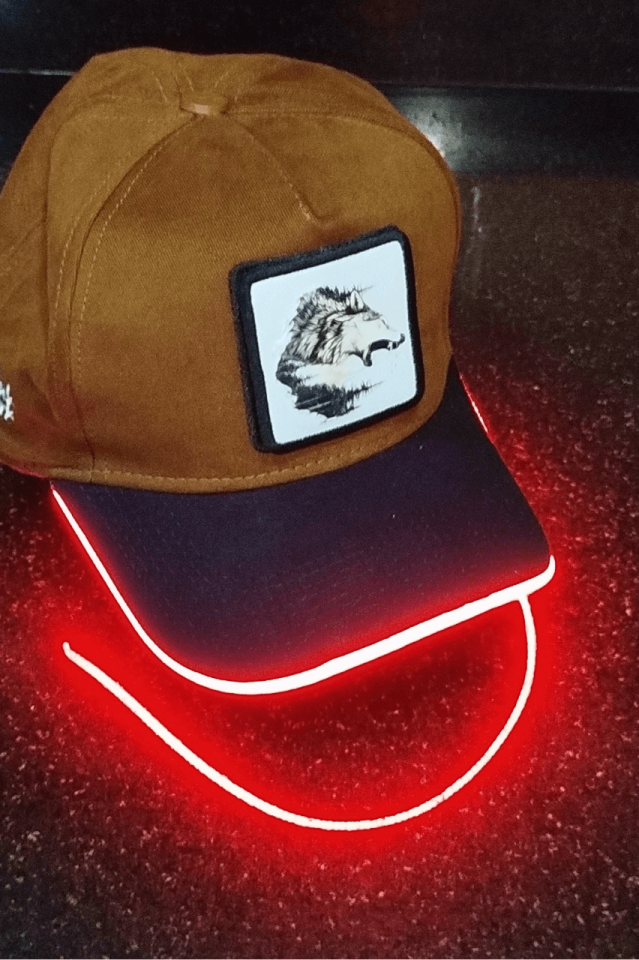 Kurt Bench Kahve-Siyah LED'li Beyzbol Şapka