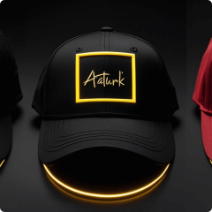 ATATÜRK Temalı LED'li Siyah Şapka