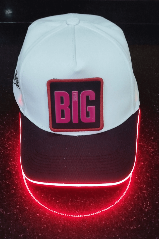 BIG Bench Siyah-Beyaz LED'li Beyzbol Şapka