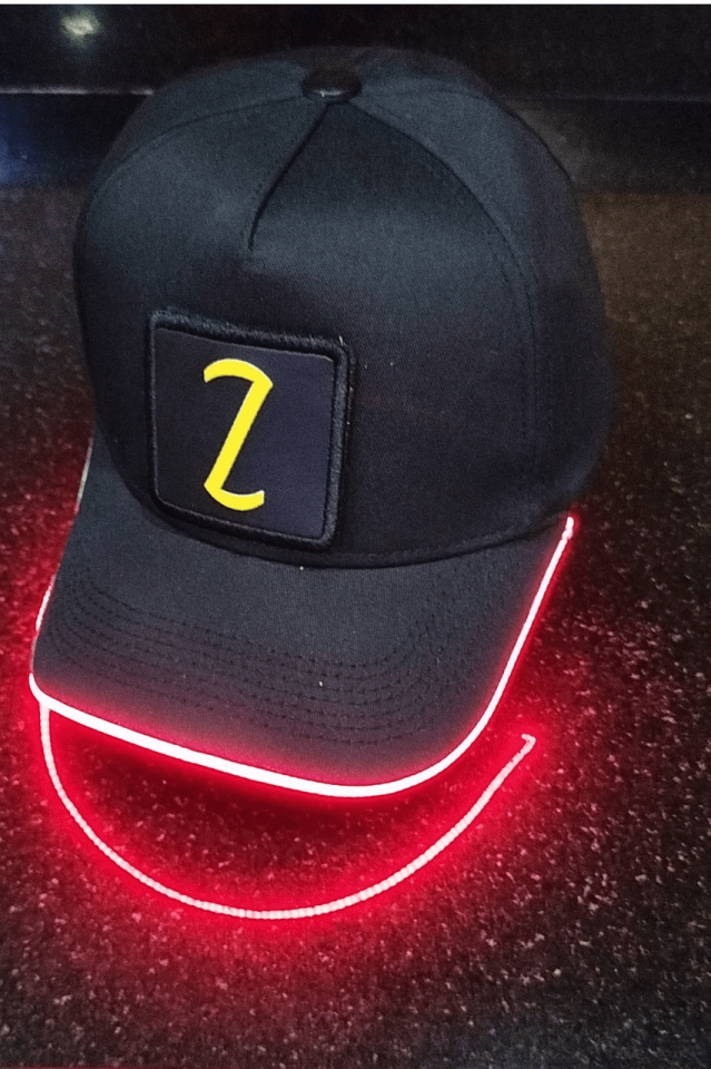 Z Bench Siyah LED'li Beyzbol Şapka