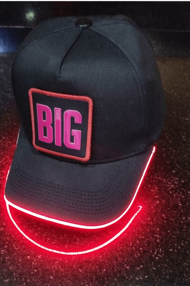 BIG Bench Siyah LED'li Beyzbol Şapka
