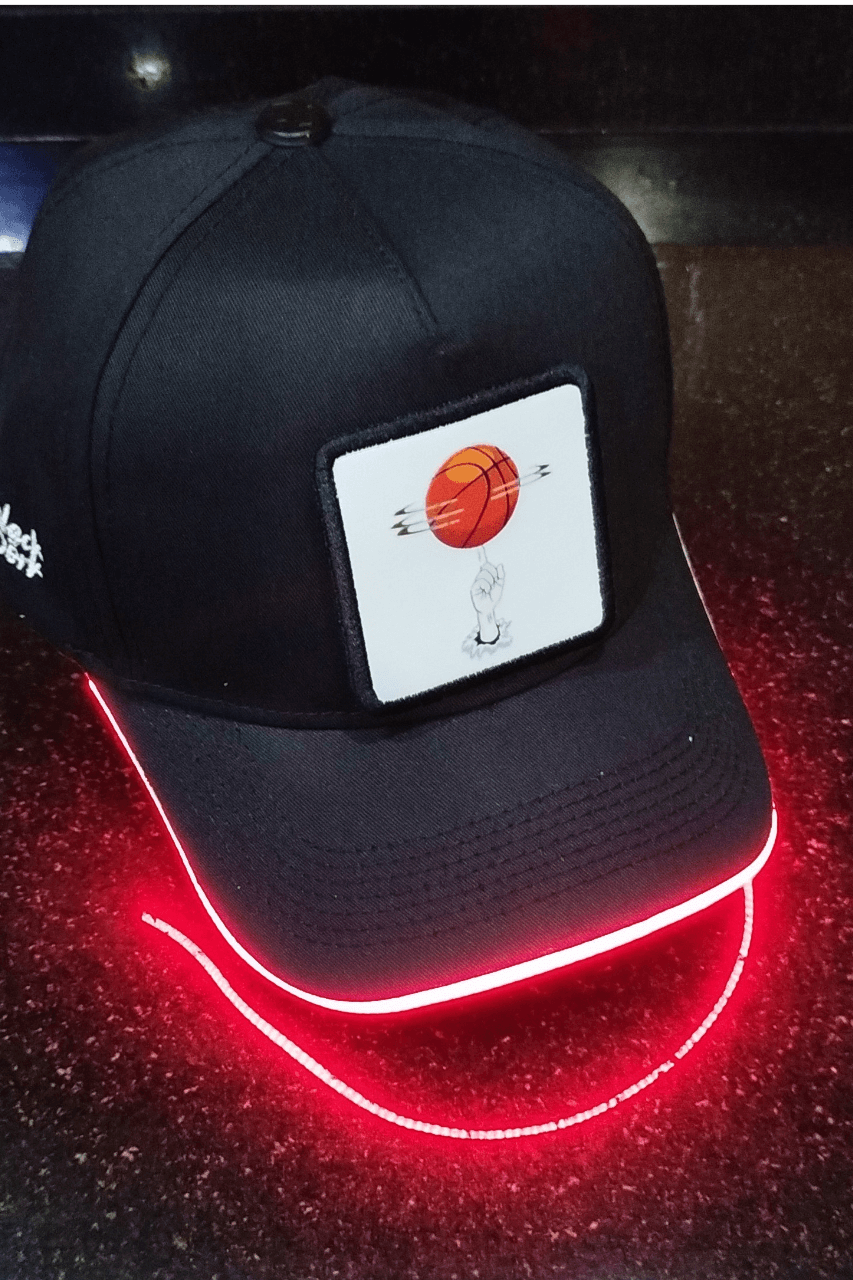 Basket Bench Siyah LED'li Beyzbol Şapka