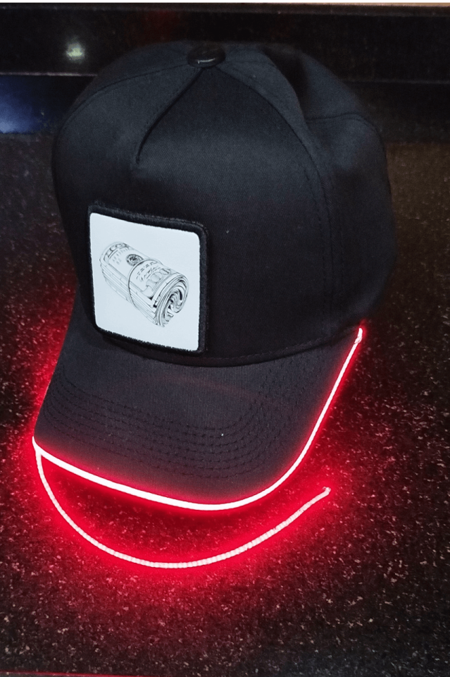 Money Bench Siyah LED'li Beyzbol Şapka
