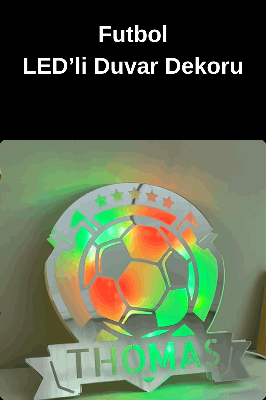 Kişiselleştirilmiş LED'li Duvar Dekoru-Kendi Metnini Yaz
