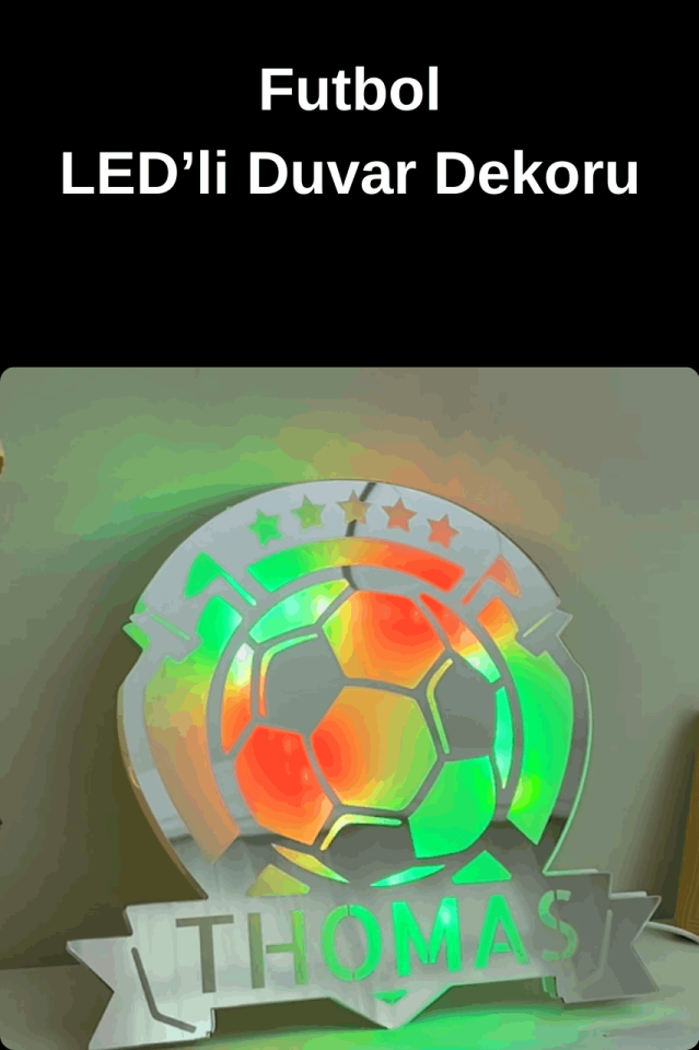 Kişiselleştirilmiş LED'li Duvar Dekoru-Kendi Metnini Yaz