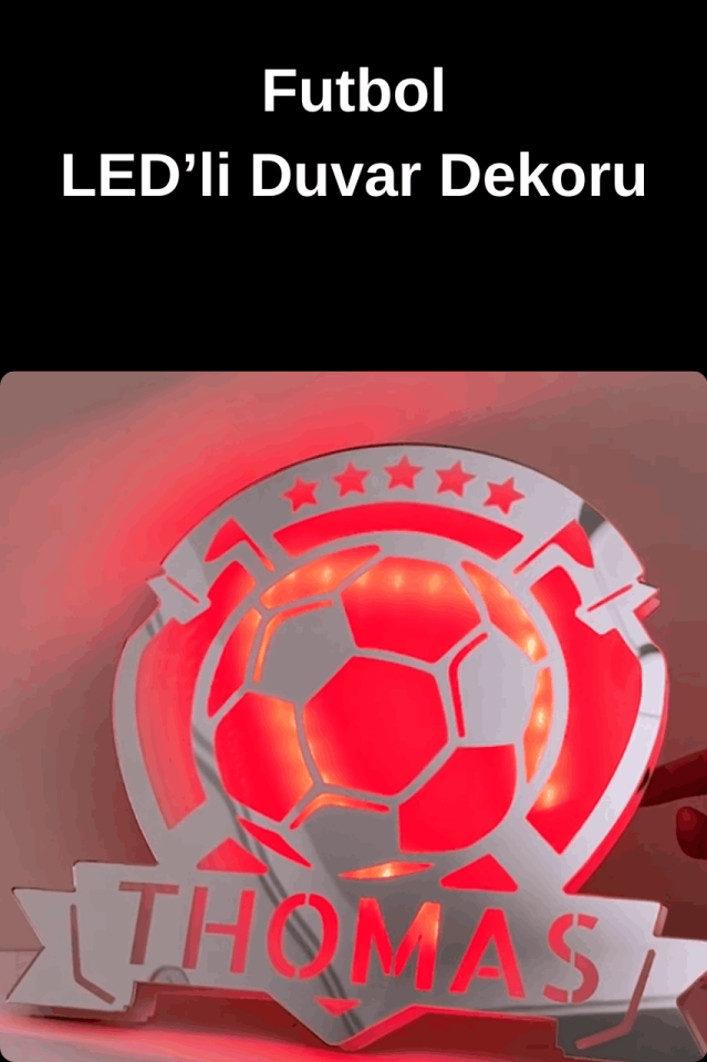 Kişiselleştirilmiş LED'li Duvar Dekoru-Kendi Metnini Yaz
