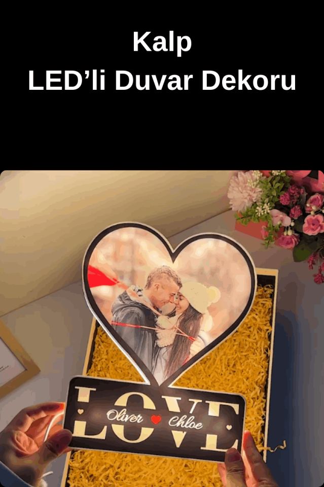 Kişiselleştirilmiş LED'li Duvar Dekoru-Kendi Metnini Yaz