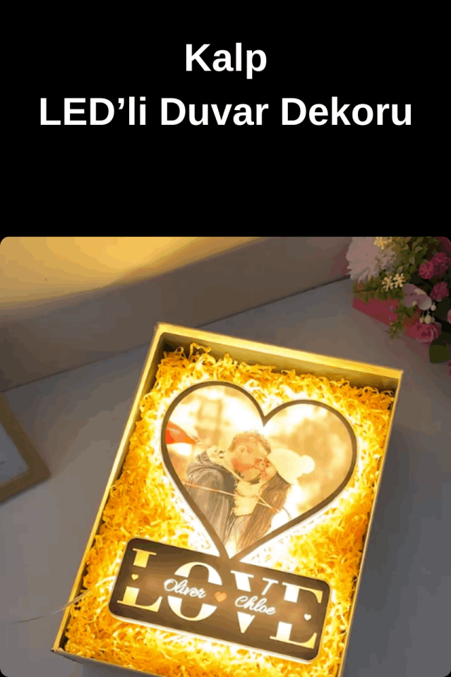 Kişiselleştirilmiş LED'li Duvar Dekoru-Kendi Metnini Yaz