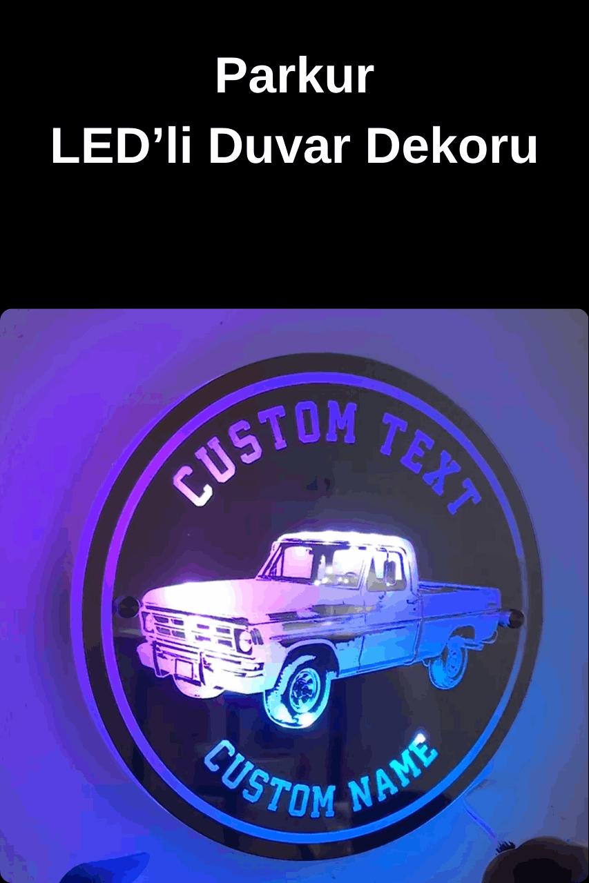 Kişiselleştirilmiş LED'li Duvar Dekoru-Kendi Metnini Yaz