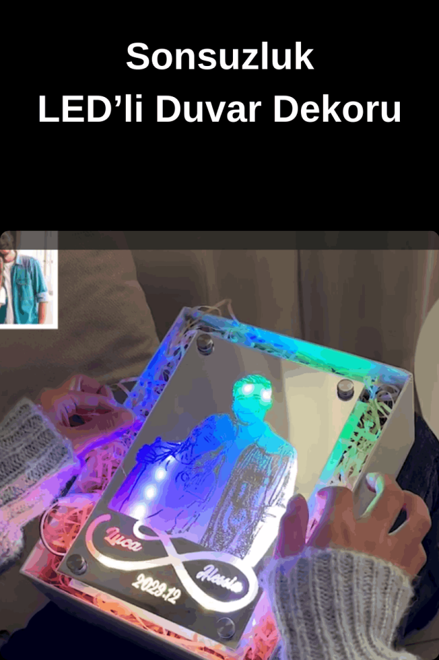 Kişiselleştirilmiş LED'li Duvar Dekoru-Kendi Metnini Yaz
