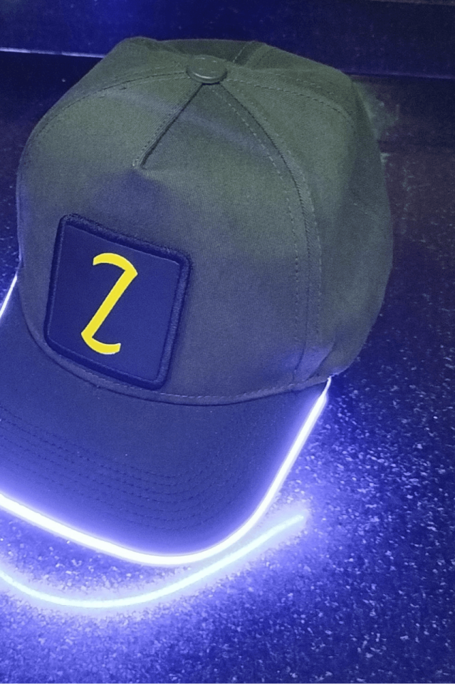 Z Bench Yeşil-Siyah LED'li Beyzbol Şapka