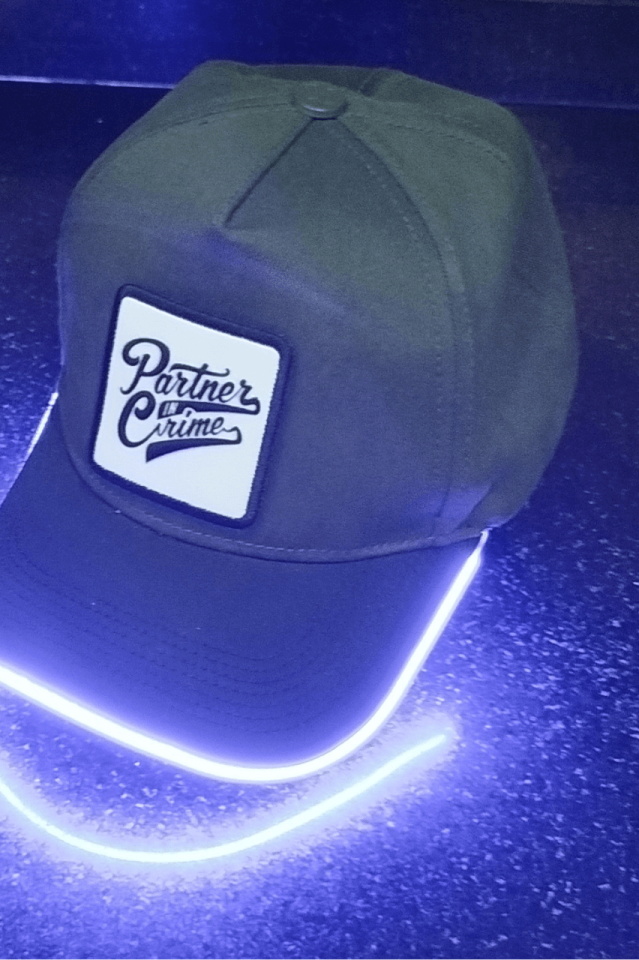 Partner Bench Yeşil-Siyah LED'li Beyzbol Şapka