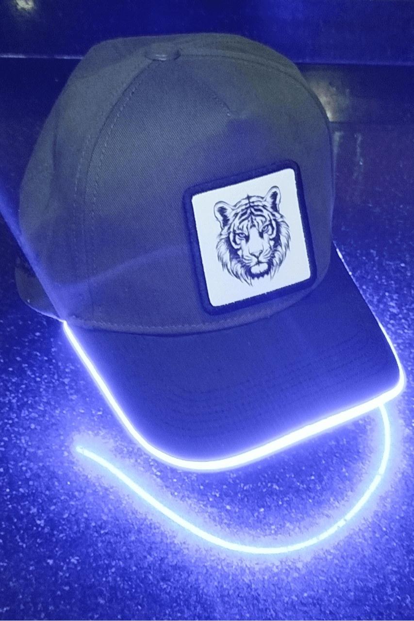 Aslan Bench Yeşil-Siyah LED'li Beyzbol Şapka