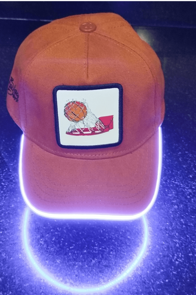 Basket Bench Kahve LED'li Beyzbol Şapka