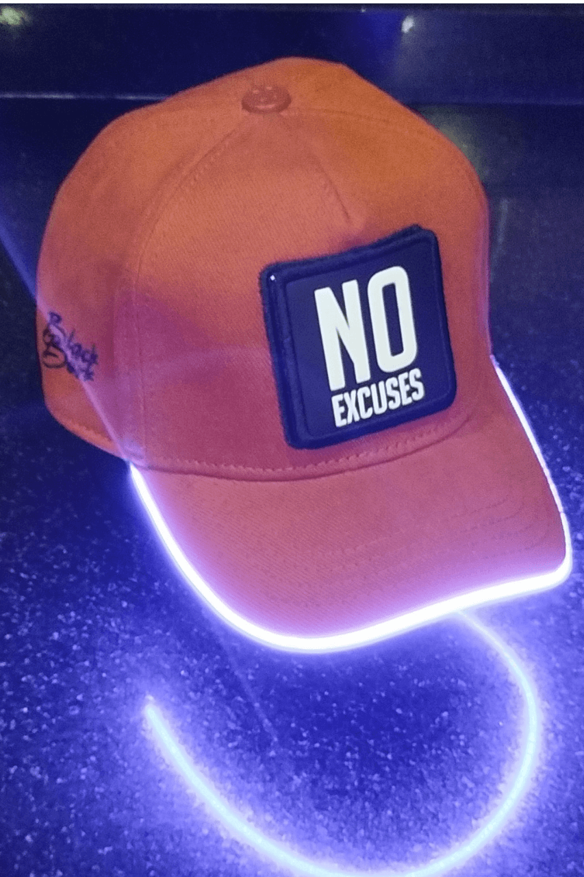 No Excuses Bench Kahve LED'li Beyzbol Şapka