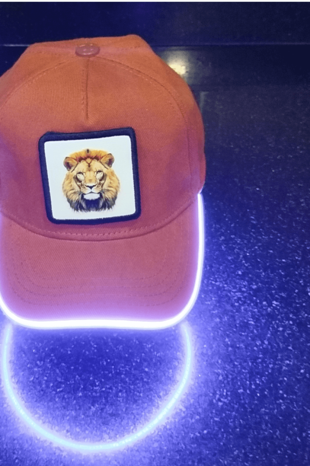 Aslan Bench Kahve LED'li Beyzbol Şapka