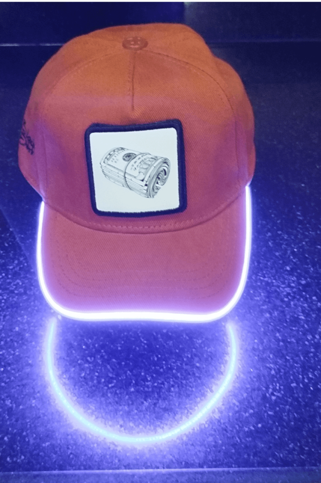 Money Bench Kahve LED'li Beyzbol Şapka