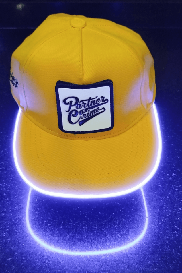 Partner Bench Sarı LED'li Hip Hop Şapka