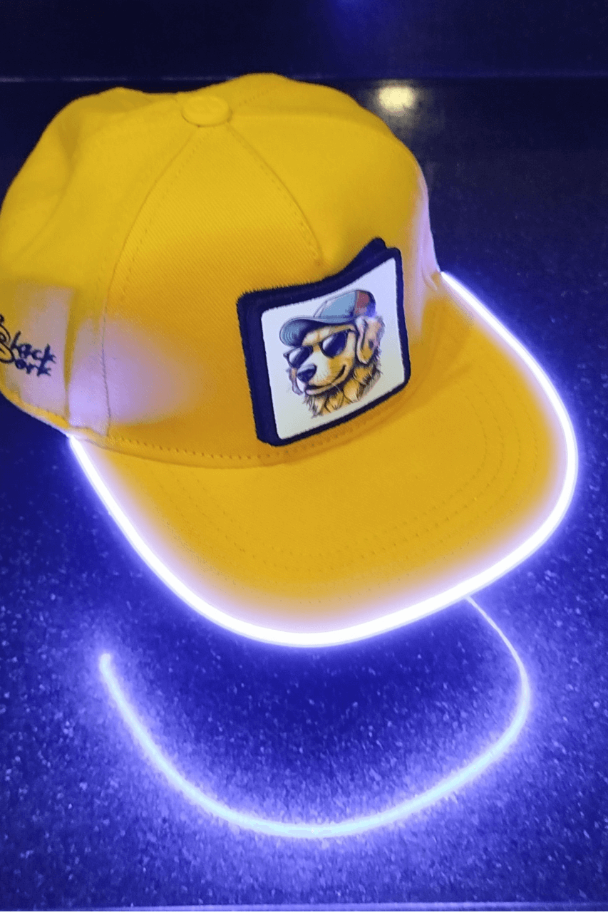 Golden Bench Sarı LED'li Hip Hop Şapka
