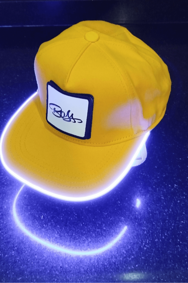 Patron Bench Sarı LED'li Hip Hop Şapka