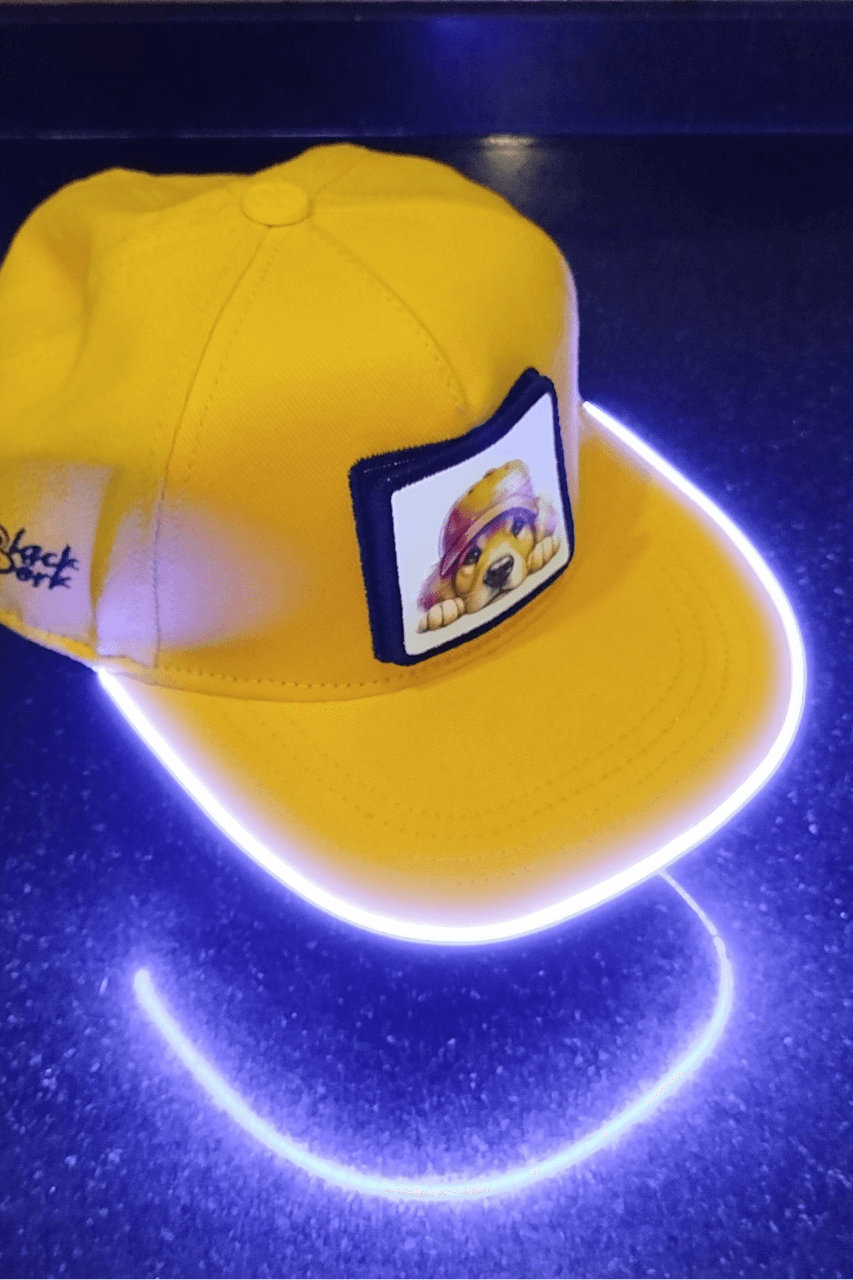 Golden Bench Sarı LED'li Hip Hop Şapka