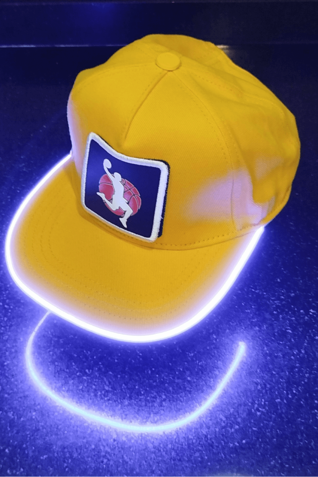 Basket Bench Sarı LED'li Hip Hop Şapka