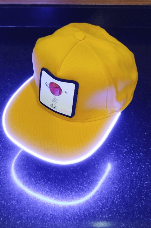 Basket Bench Sarı LED'li Hip Hop Şapka