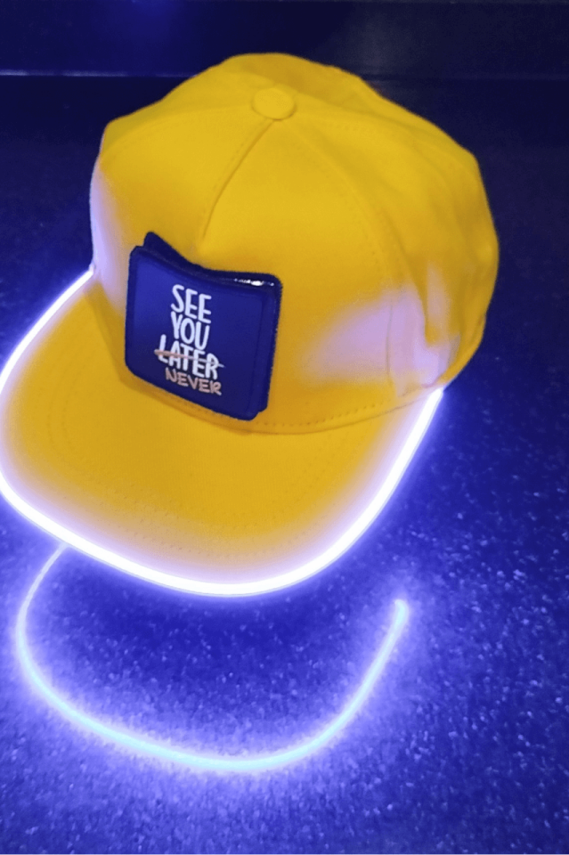 See You Later Bench Sarı LED'li Hip Hop Şapka