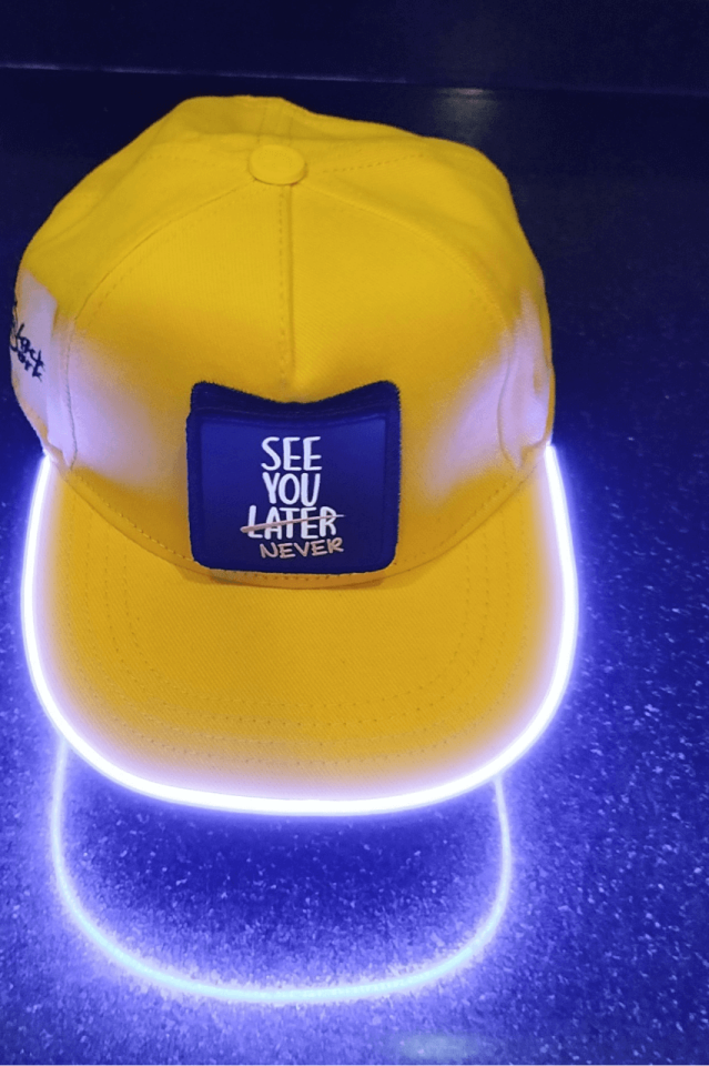 See You Later Bench Sarı LED'li Hip Hop Şapka