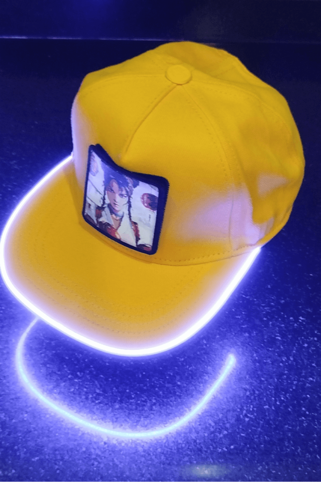 Prenses Bench Sarı LED'li Hip Hop Şapka