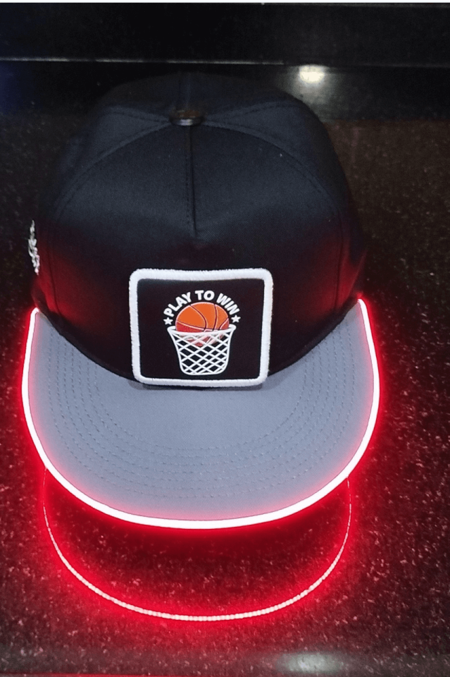 Basket Bench Siyah-Gri LED'li Hip Hop Şapka